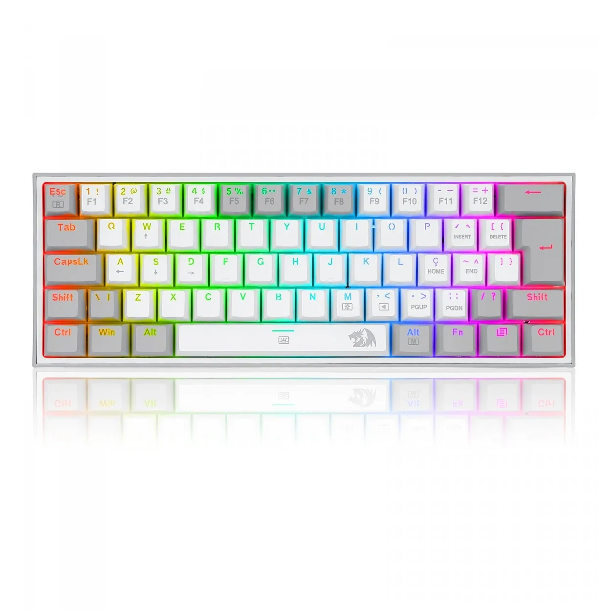 کیبورد ردراگون Keyboard Redragon K617 white/gray - سینگو پی سی